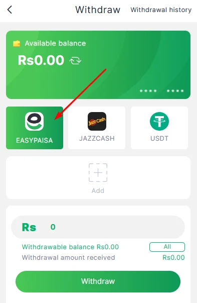 Click on Easypaisa